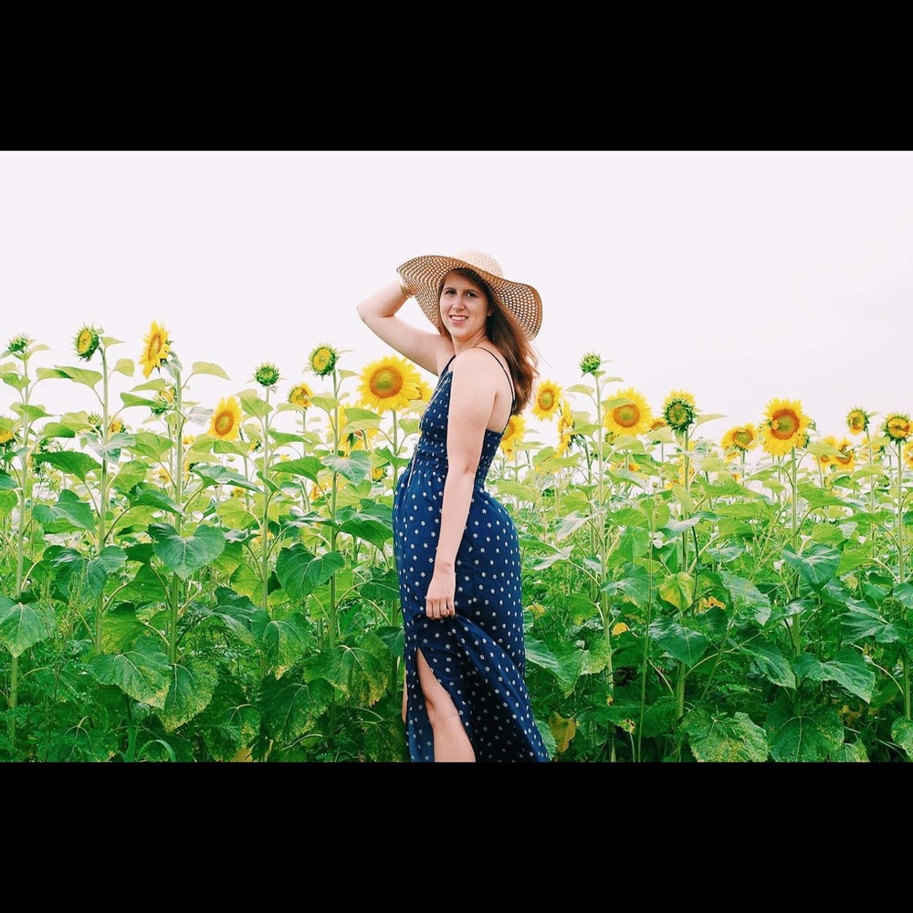 Boho split maxi dress